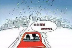 雪天行车应注意交通安全